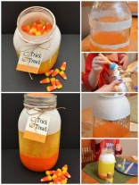 Candy corn jar